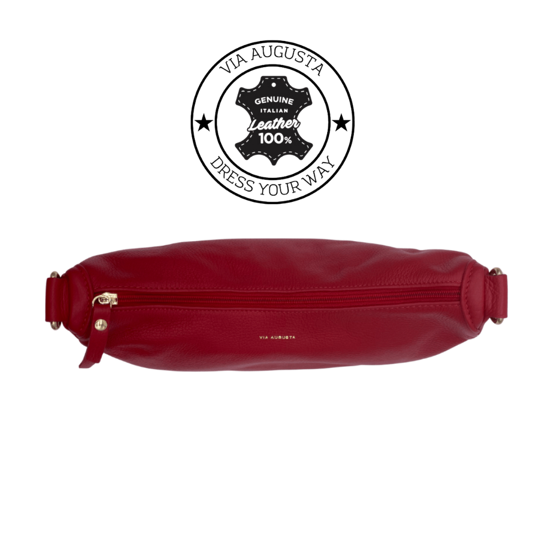 LYREA Cuero Genuino Italiano - Rosso Borse in Pelle