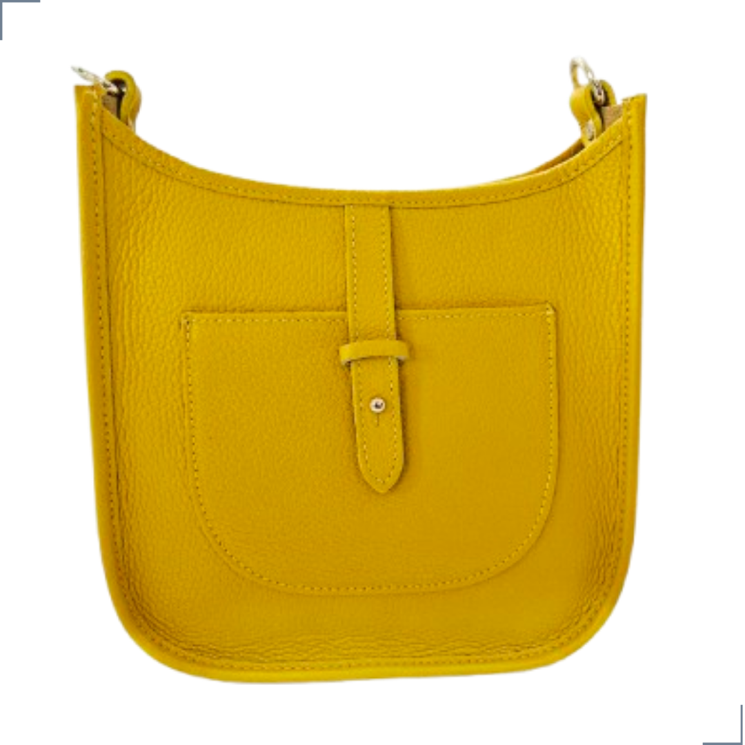 CARRARA Cuero Genuino Italiano - Giallo Borse in Pelle