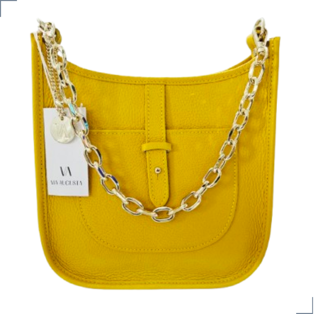 CARRARA Cuero Genuino Italiano - Giallo Borse in Pelle