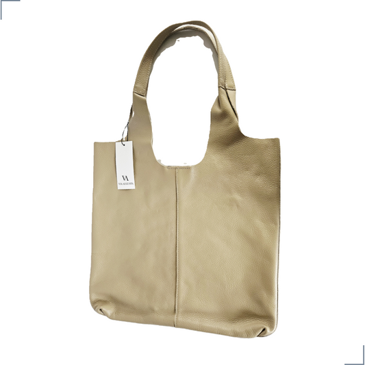 DAIRA Cuero Genuino Italiano - Taupe Chiaro Borse in Pelle