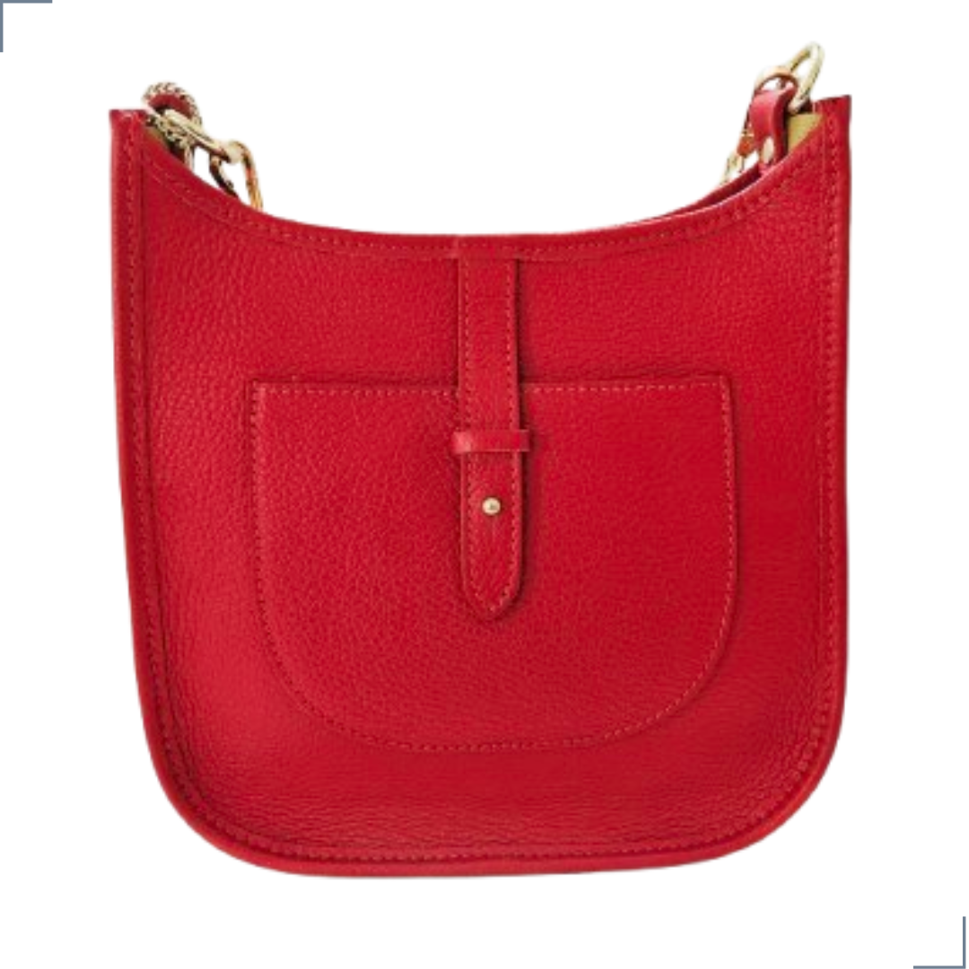 CARRARA Cuero Genuino Italiano - Rosso Borse in Pelle