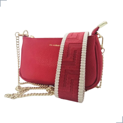 VENTURA Cuero Genuino Italiano - Rosso Borse in Pelle