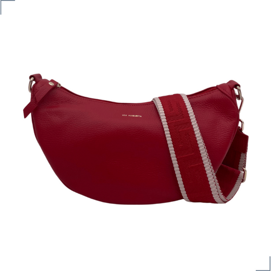LYREA Cuero Genuino Italiano - Rosso Borse in Pelle