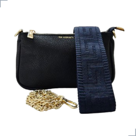 VENTURA Cuero Genuino Italiano - Blu Notte Borse in Pelle