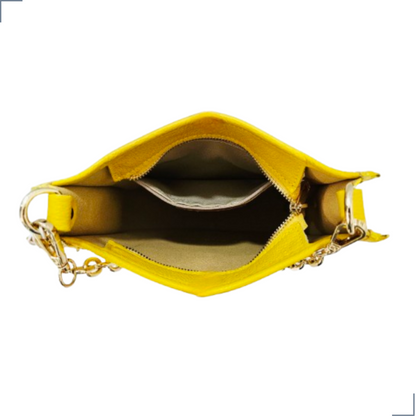 CARRARA Cuero Genuino Italiano - Giallo Borse in Pelle