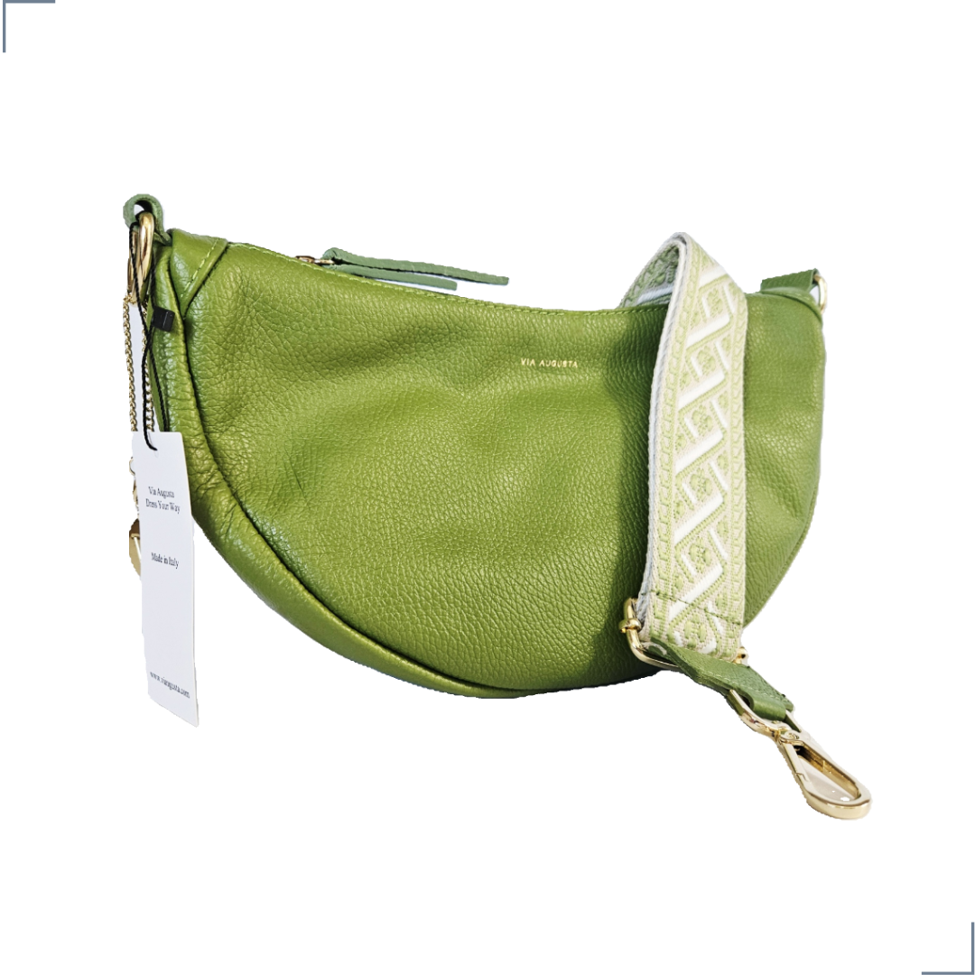LYREA Cuero Genuino Italiano - Avocado Borse in Pelle