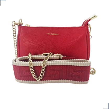 VENTURA Cuero Genuino Italiano - Rosso Borse in Pelle