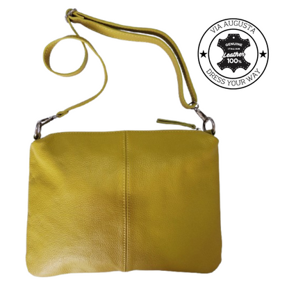 TAMILA Cuero Genuino Italiano - Lime, Borse in Pelle