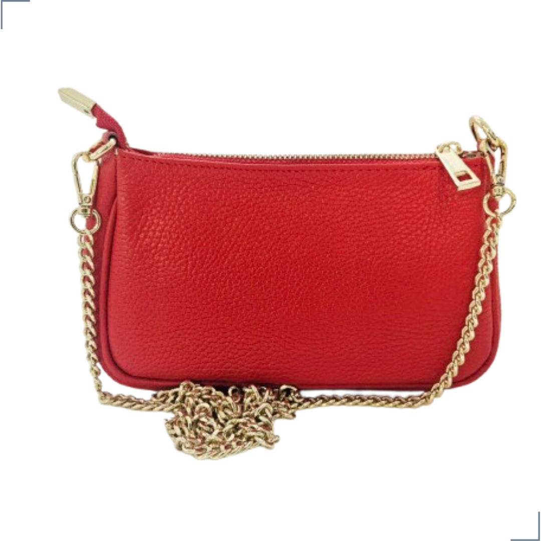 VENTURA Cuero Genuino Italiano - Rosso Borse in Pelle
