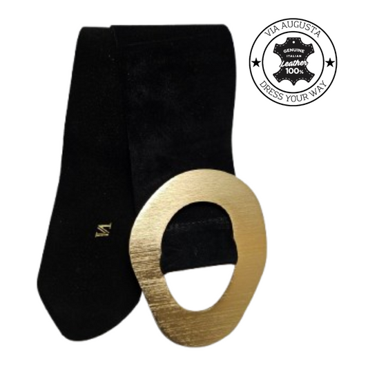 AUREA Cuero Genuino Italiano - Nero, Cinghia in Pelle