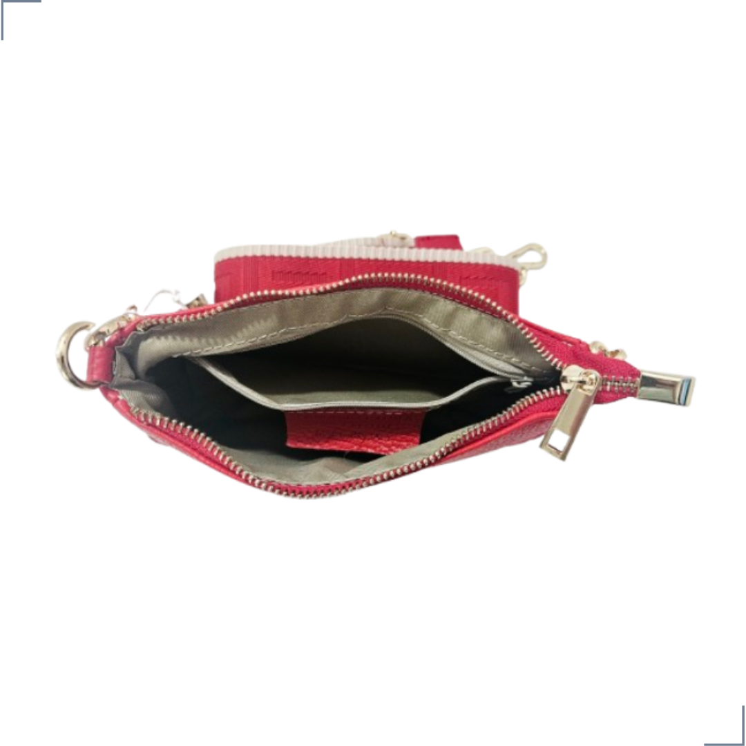 VENTURA Cuero Genuino Italiano - Rosso Borse in Pelle
