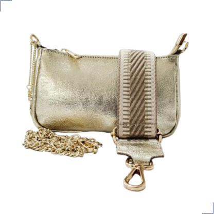 VENTURA Cuero Genuino Italiano - Oro, Borse in Pelle